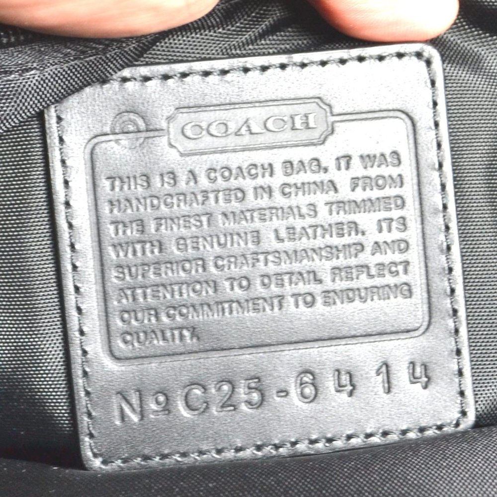 Coach Messenger Crossbody Bag Black 6414 purse Bag - Picture 6 of 6